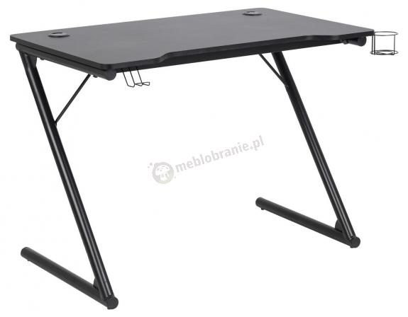 Actona biurko gamingowe Trooper 100x60 cm czarne