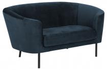 Actona Biloxi dwuosobowa sofa glamour ciemnoniebieska
