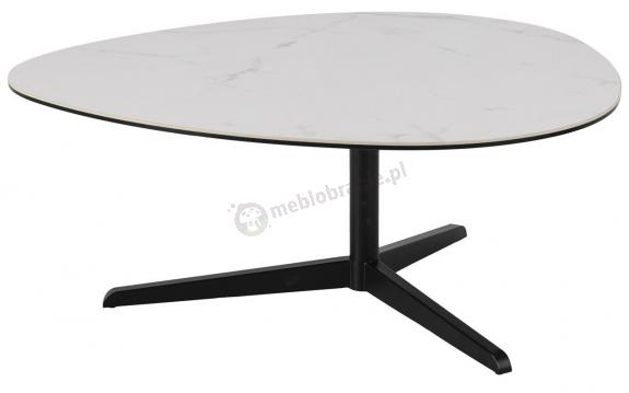 Actona Barnsley imitacja marmuru stolik kawowy 100x95 cm biały