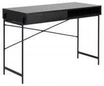 Biurko Angus czarne industrialne 110x50 cm
