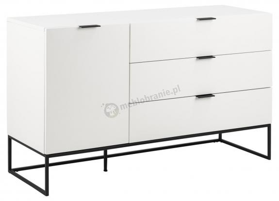 Actona komoda Kobe 134x80 cm biała nowoczesna