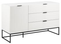 Actona komoda Kobe 134x80 cm biała nowoczesna