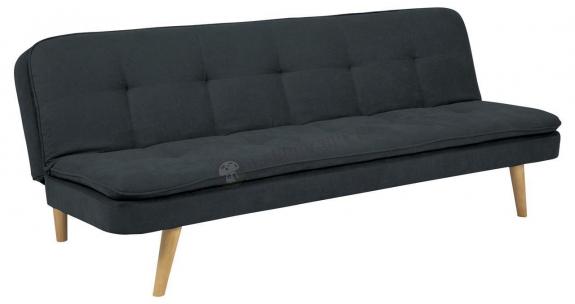 Actona sofa szara pikowana Orvieto na drewnianych nóżkach 195 cm
