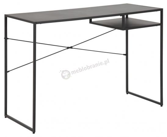 Biurko Newcastle w stylu industrialnym 110x40x75 cm czarne