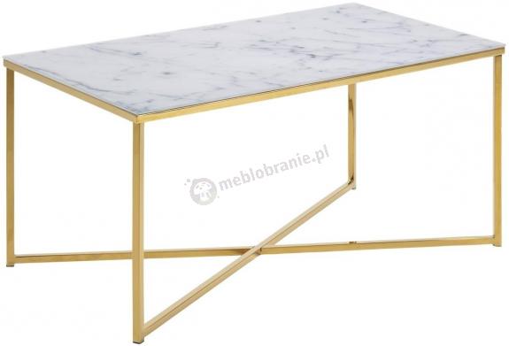 Actona stolik prostokątny glamour marmurowy 90x50x45