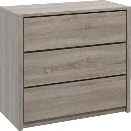 Komoda z trzema szufladami Montana K3S dąb truflowy