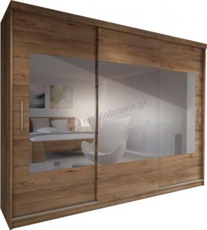 Duża szafa przesuwna szafa Sino 260 z lustrem
