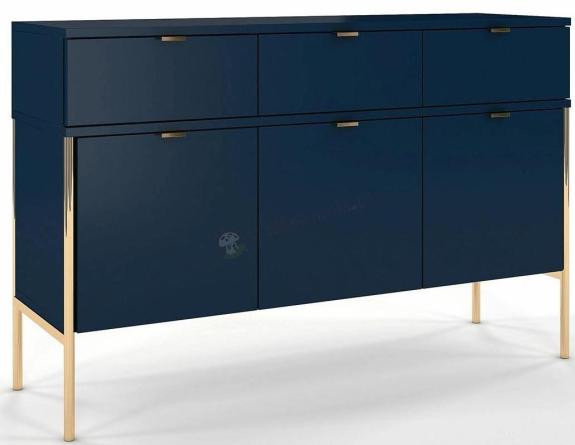 Elegancka granatowa komoda Polka glamour