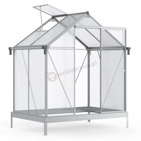 Mała szklarnia poliwęglanowa z aluminiowym stelażem 190x130cm