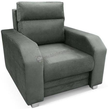 Nowoczesny wygodny fotel do salonu Alvares Monolith 92 ciemnoszary