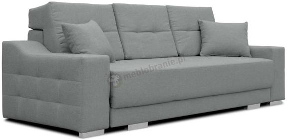 Nowoczesna szara kanapa rozkładana pikowana 255cm Cypis Monolith 84