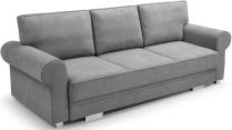 Szara klasyczna sofa do salonu 256cm Bukiet Monolith 84