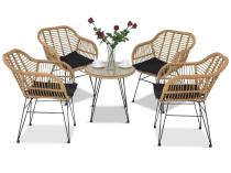 Meble tarasowe boho z technorattanu