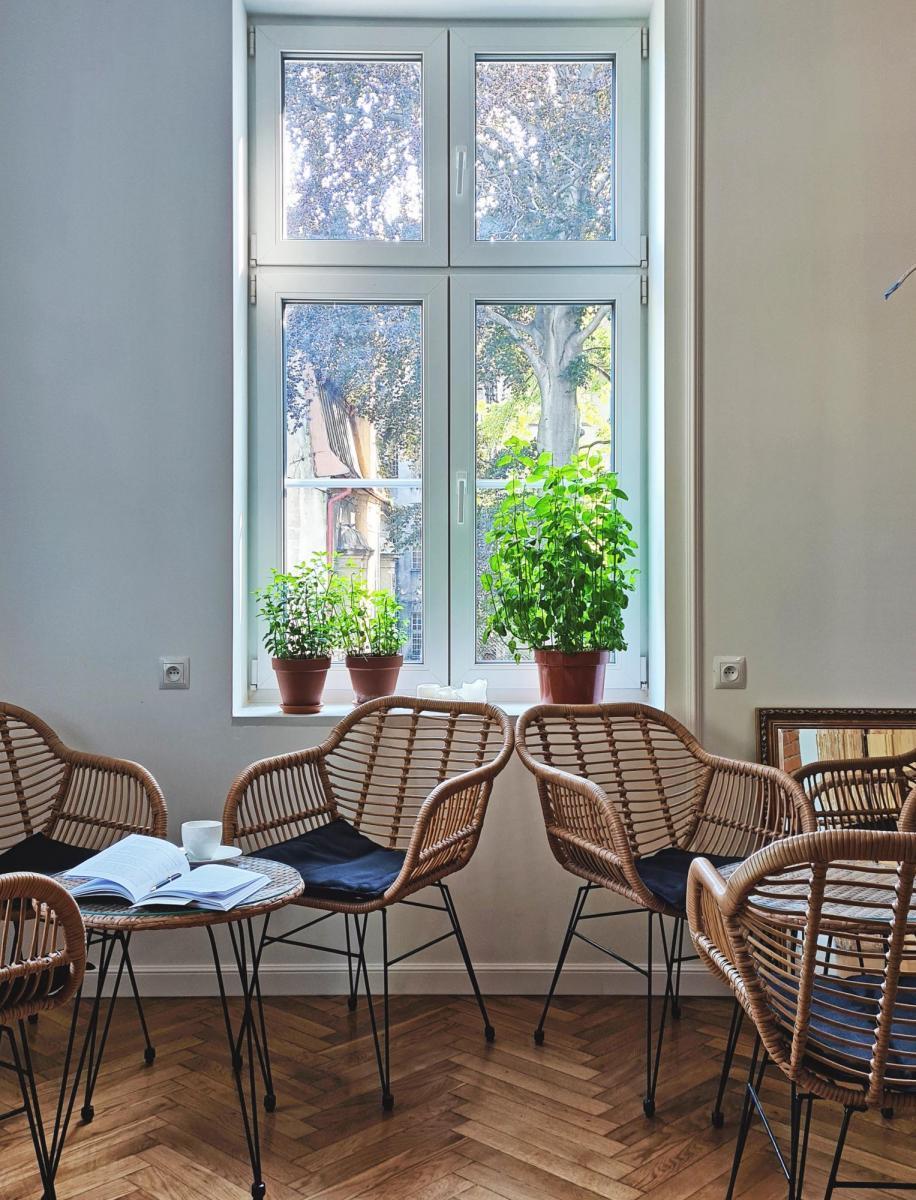 Meble tarasowe boho z technorattanu