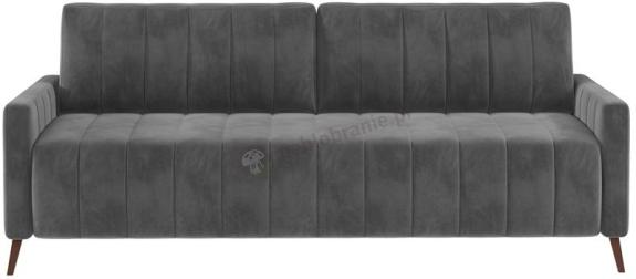 Szara welurowa sofa kanapa rozkładana Molly 226x101 cm Riviera 95