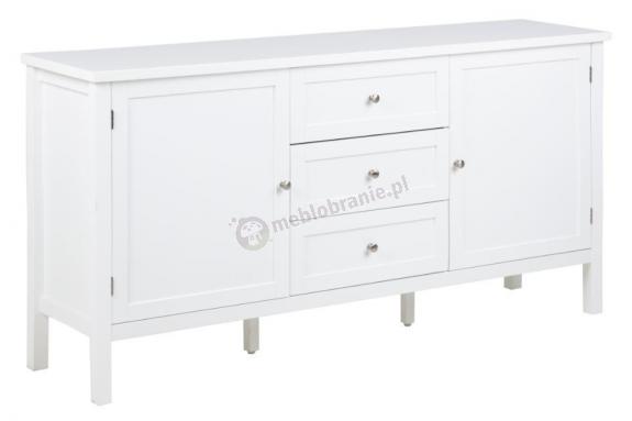 Biała komoda z szufladami Eton Actona 160x40x80 cm