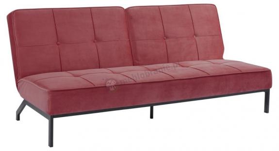 Koralowa sofa na nóżkach Perugia Actona 198x95x87 cm