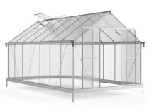Szklarnia poliwęglanowa z fundamentem - aluminium 250x430cm