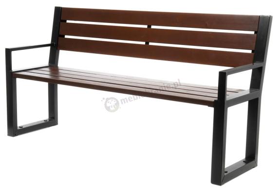 Ławka z profili z podłokietnikami 162 cm