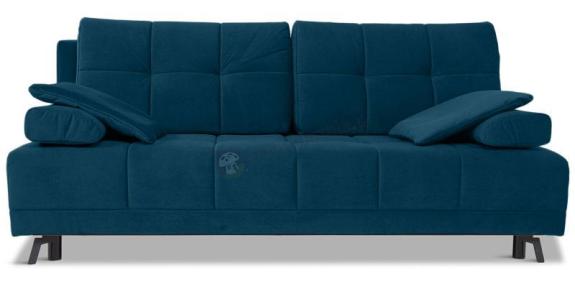 Granatowa mała sofa rozkładana 201x108 cm City Matt Velvet 79