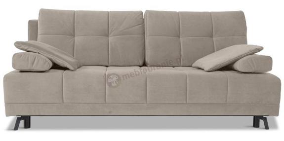 Beżowa sofa z funkcją spania i pojemnikiem 201x108 cm City Matt Velvet 09