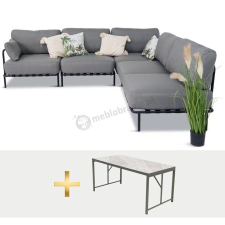 Eleganckie meble ogrodowe modułowe Salve - 5 elementów