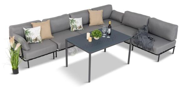 Loftowe meble ogrodowe z wysokim stołem Salve 6 Dining