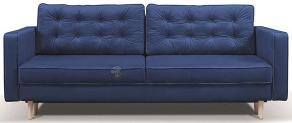 Granatowa sofa rozkładana Tivoli 224x97cm Riviera 81