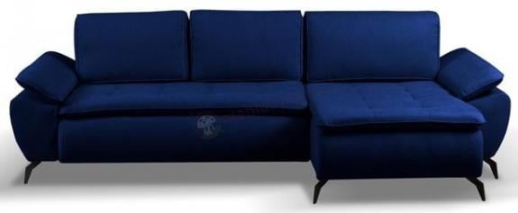 Narożnik Aspen uniwersalny z funkcją spania 285x152cm - Solo 263 granat