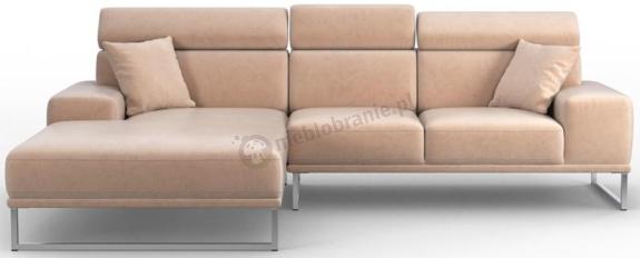 Welurowy narożnik Robin 283x178 lewostronny – Amor Velvet 4304