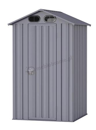 Mały domek metalowy narzędziowy Fulda 120x120cm (1,2m2) Antracyt