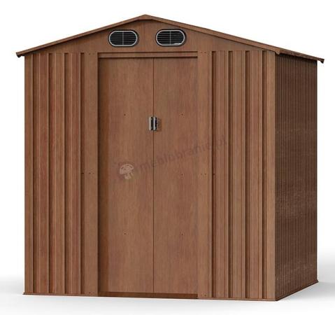 Blaszany domek na narzędzia Fulda 185x157cm (2,6m2) Wood