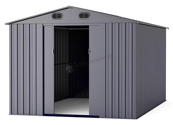 Metalowa szopa na narzędzia ogrodowe Fulda 247x370cm (8,5m2) - Antracyt