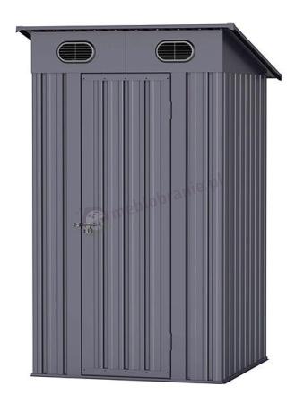 Domek metalowy narzędziowy na działkę Linker 120x120cm (1,2m2) - Antracyt