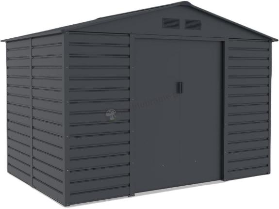 Metalowa szopa na narzędzia ogrodowe Agger 277x191cm (4,8m2) – Antracyt