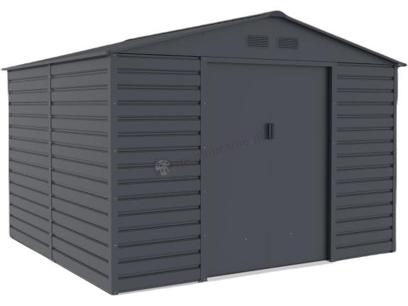 Nowoczesna szopa ogrodowa antracyt Agger 277x255cm (6,5m2)