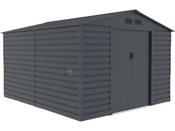 Szopa narzędziowa blaszana 277x319cm (8,2m2) – Agger Antracyt