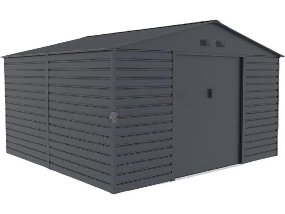 Schowek narzędziowy z metalu Agger 340x319cm (10,8m2) – Antracyt