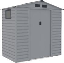 Blaszany domek narzędziowy Dummer 213x131x213cm (2,4m2) szary