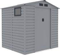 Blaszany domek na działkę szary Dummer 213x195x213cm (3,7m2)