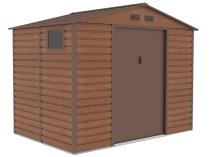 Domek narzędziowy metalowy drewnopodobny Dummer 277x195x221cm (4,8m2) – Wood