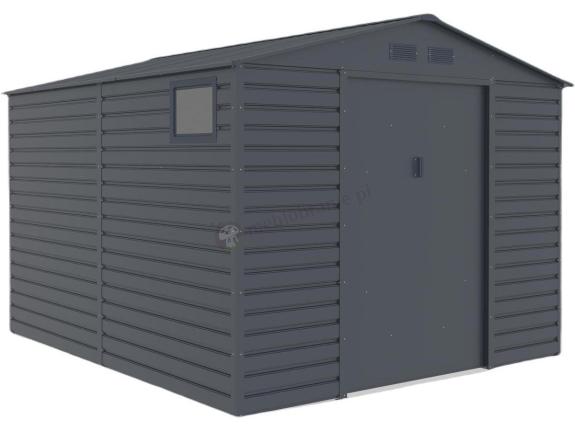 Nowoczesna szopa ogrodowa antracytowa Dummer 277x323x221cm (8,2m2)