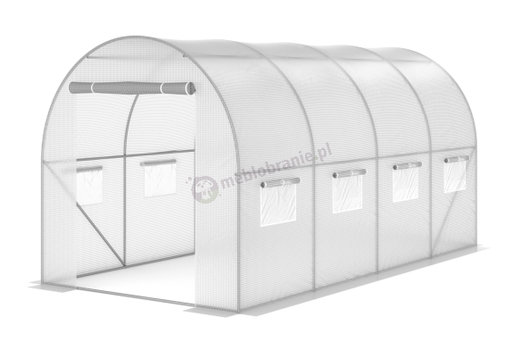 Tunel foliowy metalowy 2x4m – biały