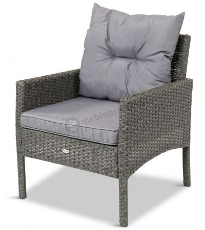 Fotel technorattanowy Perata - Anthracite