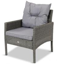 Fotel technorattanowy Perata - Anthracite