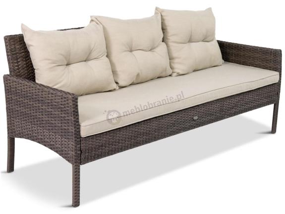 Technorattanowa ławka ogrodowa 166cm Perata – Brown