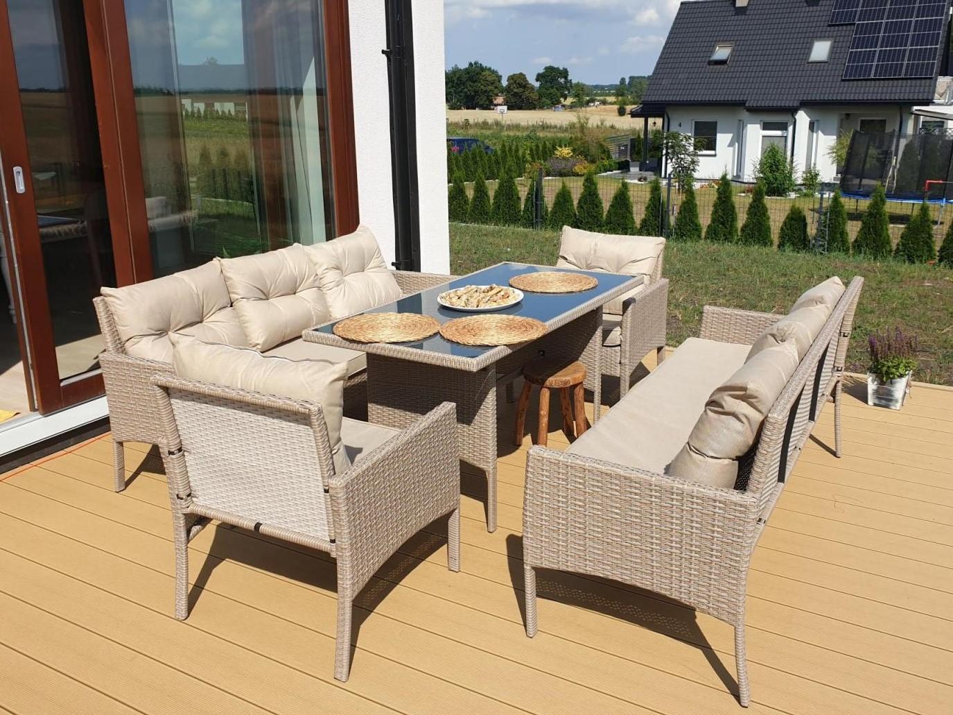 Set din tehnorattan pentru 8 persoane Perata Grande