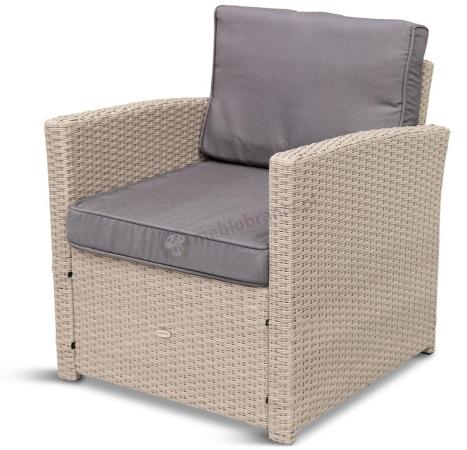 Fotel technorattanowy Cofete – Grey