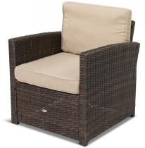 Fotel technorattanowy Cofete – Brown