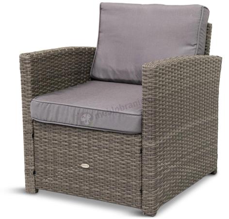 Fotel technorattanowy Cofete – Dark Grey